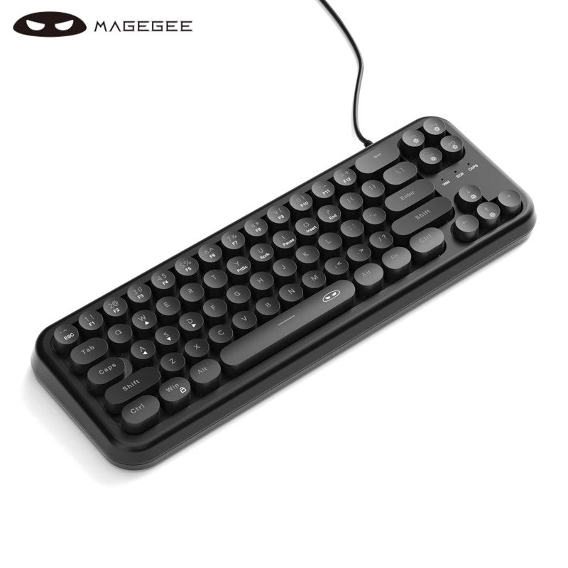 Teclado para jogos MageGee Mini 60%, teclado ultracompacto retroiluminado RGB de