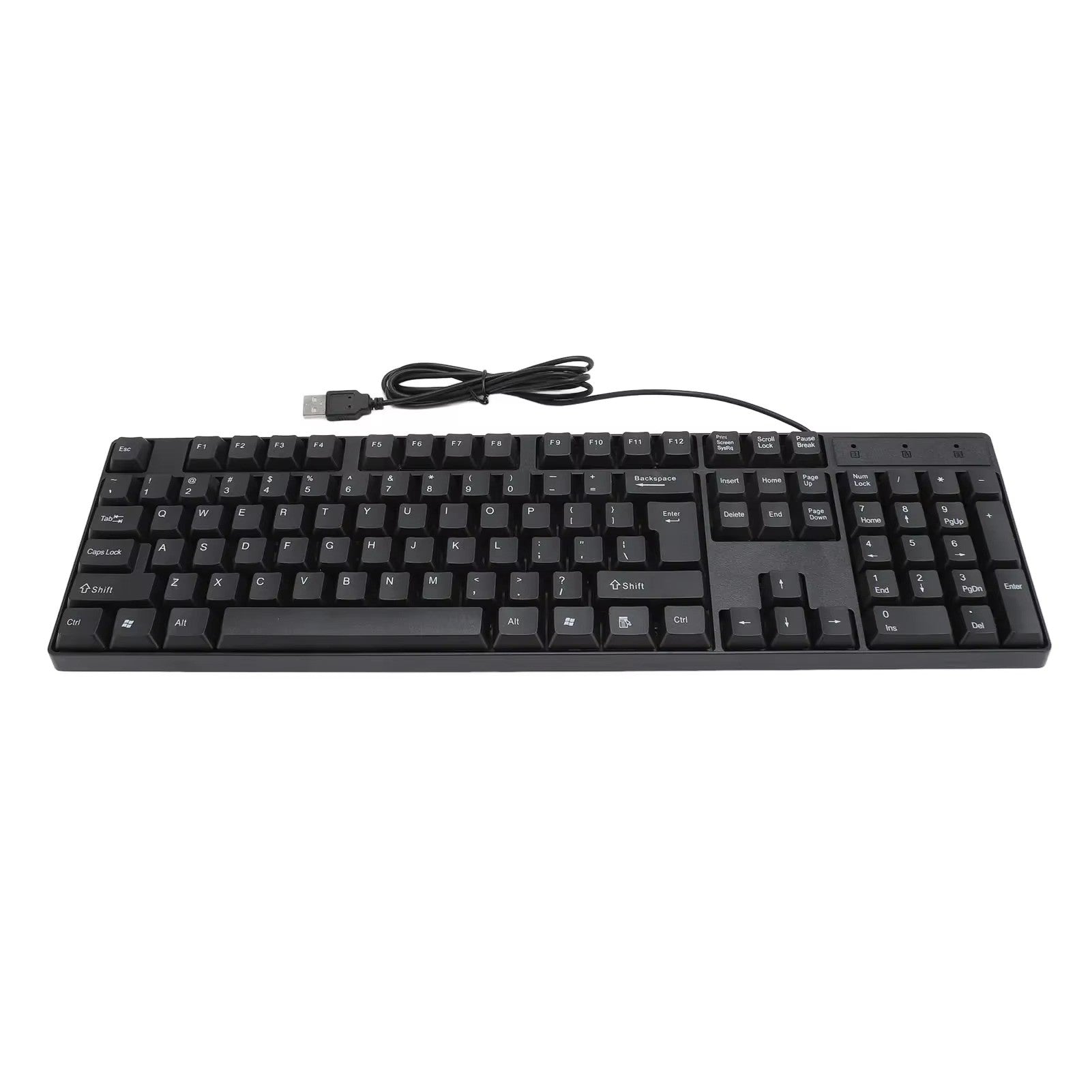Teclado com fio USB de 104 teclas Inglês/Russo/Espanhol/Francês Idioma Design er