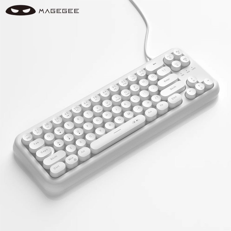 Teclado para jogos MageGee Mini 60%, teclado ultracompacto retroiluminado RGB de